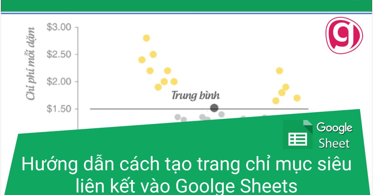 Hướng dẫn cách tạo trang chỉ mục siêu liên kết vào Goolge Sheets